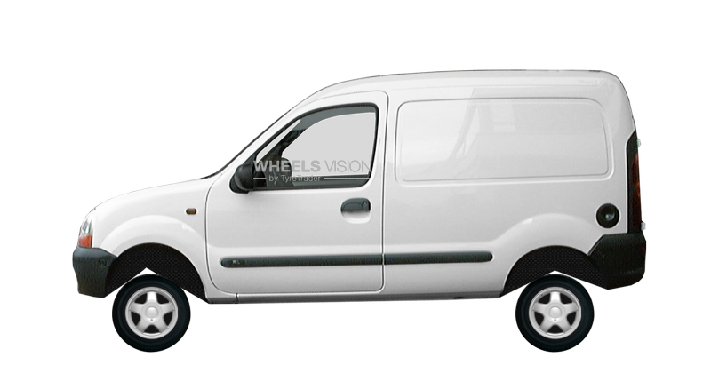 Factory wheels and tyres sizes Renault Kangoo I Van (1998 - 2003)