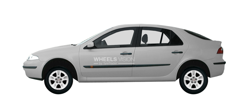 Factory wheels and tyres sizes Renault Laguna II Liftback (2001 - 2007)