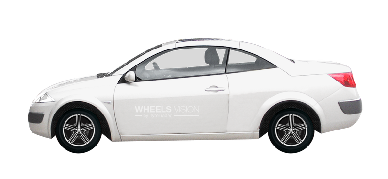 Factory wheels and tyres sizes Renault Megane II Cabriolet (2003 - 2009)