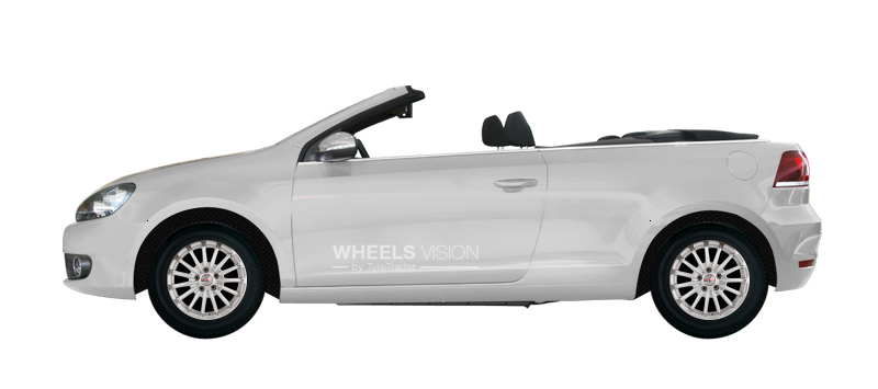 Factory wheels and tyres sizes Volkswagen Golf VI Cabriolet (2011 - 2012)